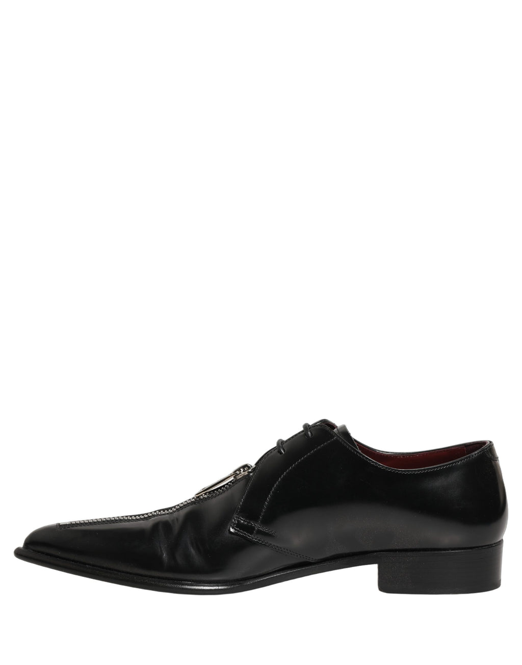 Dolce & Gabbana Schwarze Leder Herren Derby Business-Schuhe