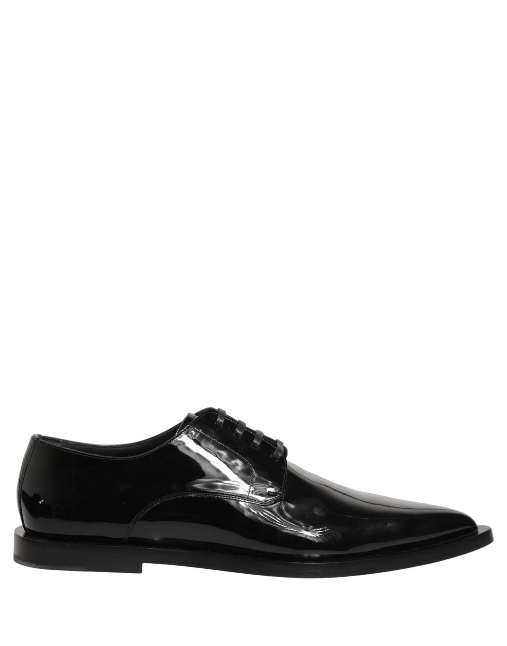 Dolce & Gabbana Schwarze Leder Herren Derby Business-Schuhe