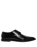 Dolce & Gabbana Schwarze Leder Herren Derby Business-Schuhe