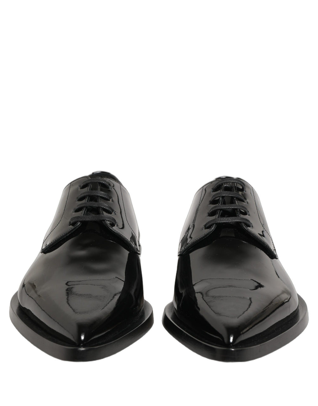 Dolce & Gabbana Schwarze Leder Herren Derby Business-Schuhe