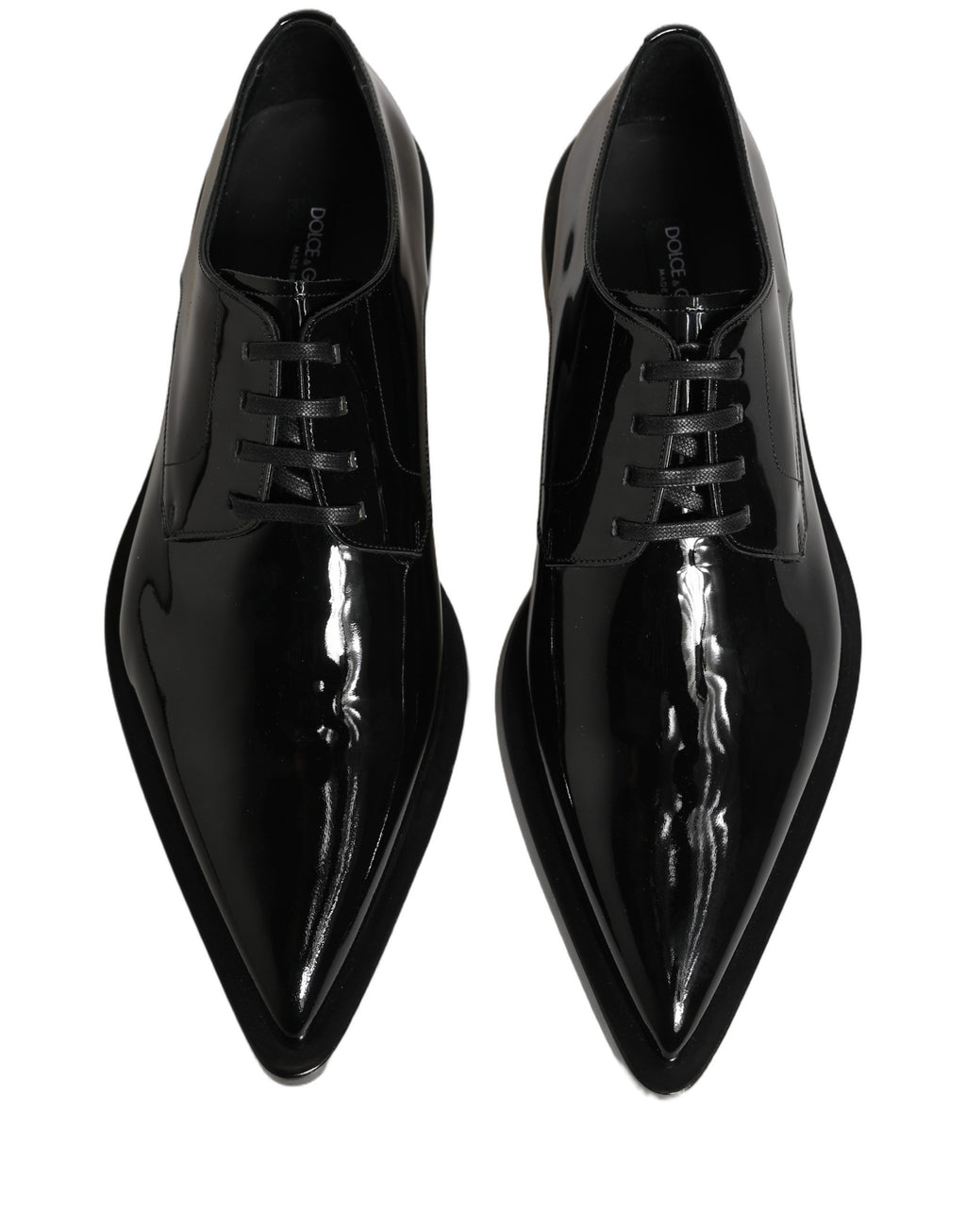 Dolce & Gabbana Schwarze Leder Herren Derby Business-Schuhe