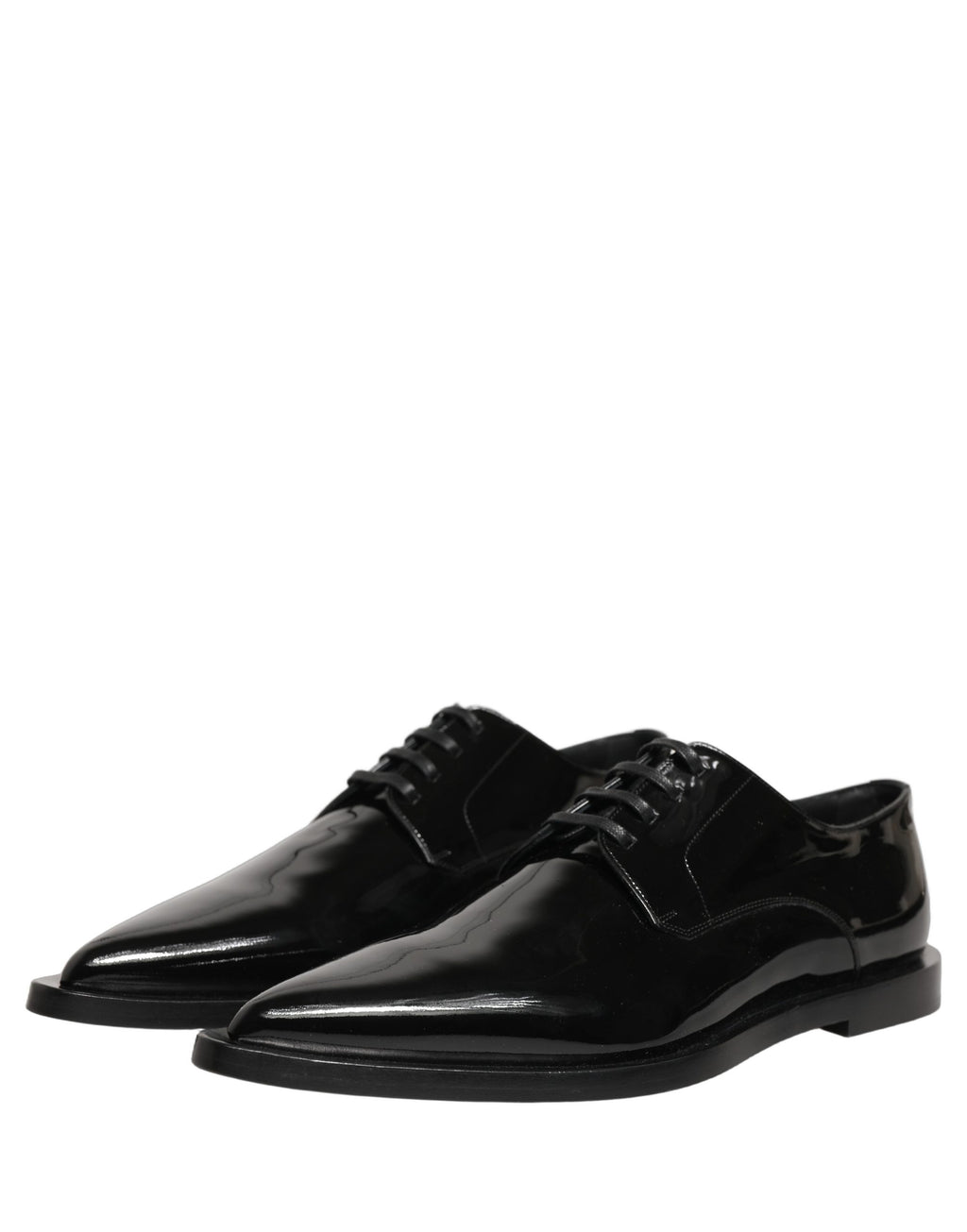Dolce & Gabbana Schwarze Leder Herren Derby Business-Schuhe