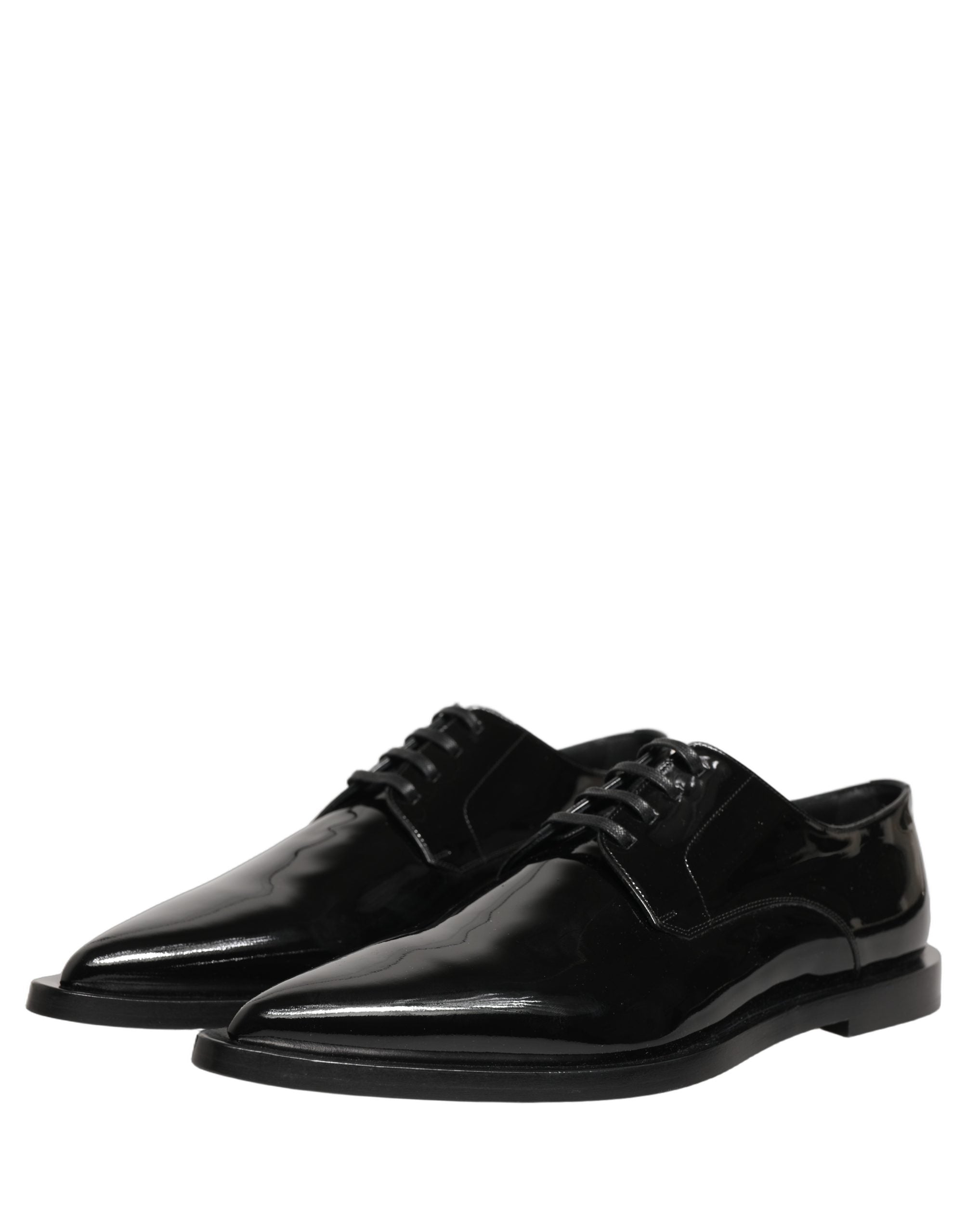 Dolce & Gabbana Schwarze Leder Herren Derby Business-Schuhe