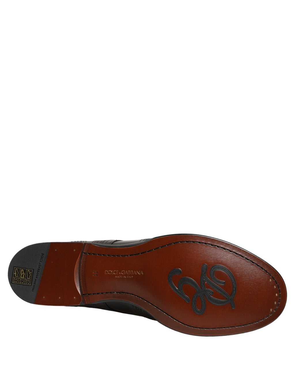 Dolce & Gabbana Schwarze Leder Derby-Schnürschuhe mit Stickerei
