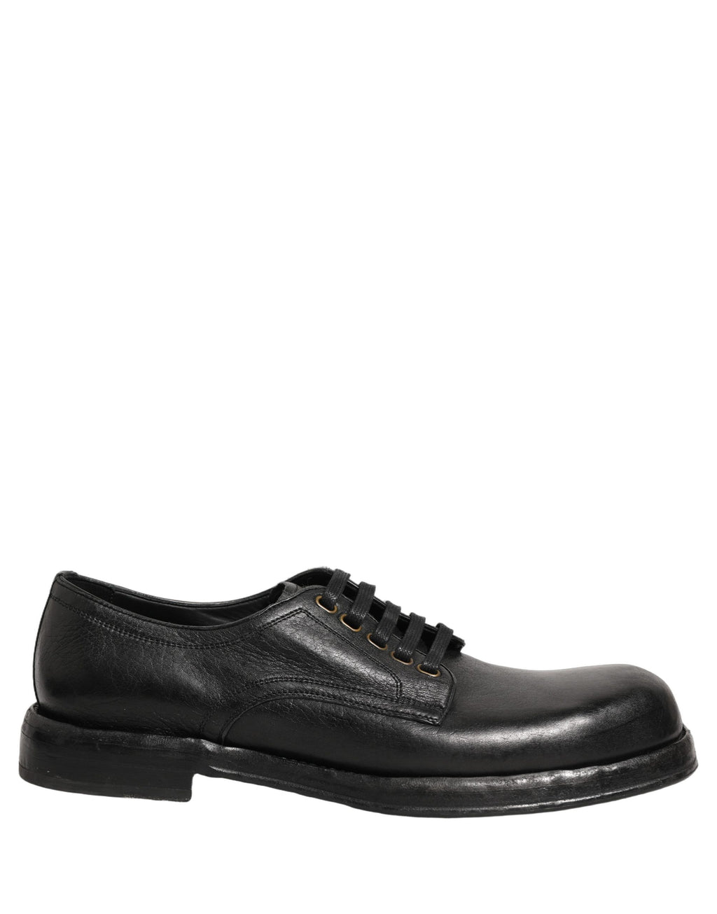 Dolce & Gabbana Schwarze Leder Schnür-Derby-Anzugschuhe für Herren