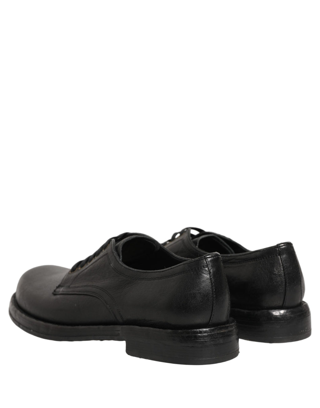 Dolce & Gabbana Schwarze Leder Schnür-Derby-Anzugschuhe für Herren