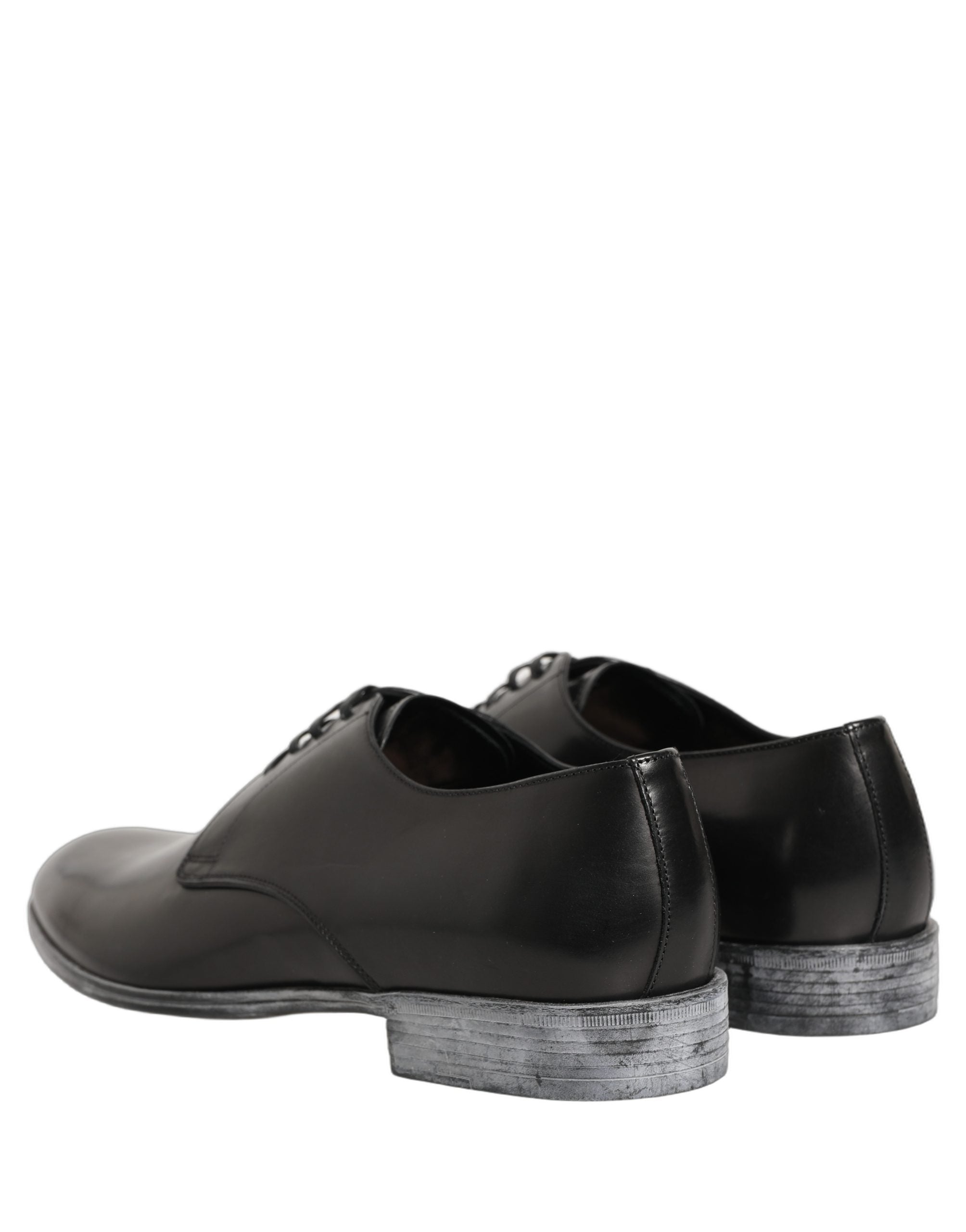 Dolce & Gabbana Schwarze Leder Schnür-Derbys für Herren