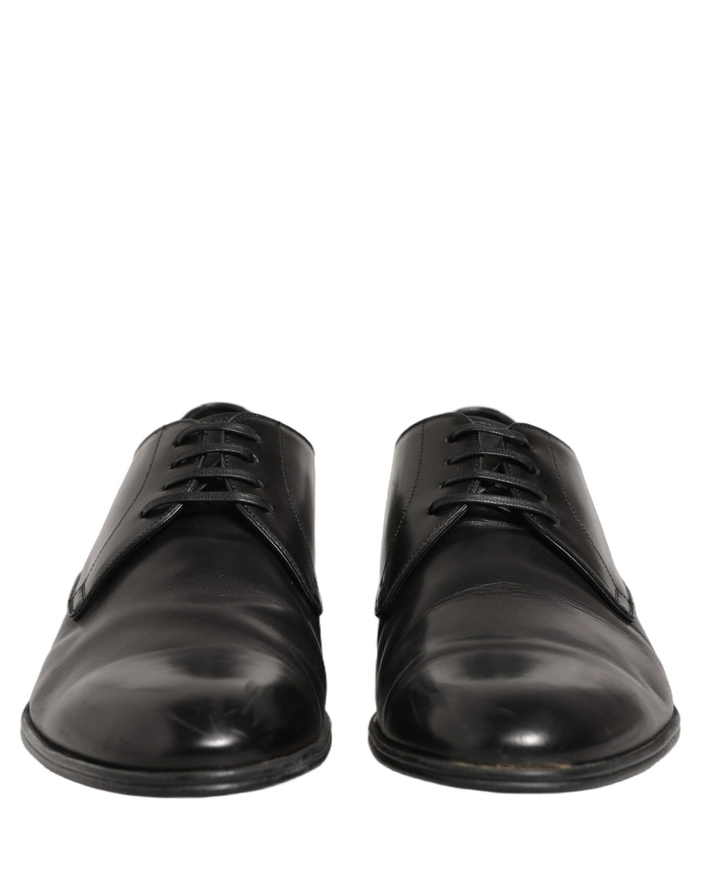Dolce & Gabbana Schwarze Leder Schnür-Derbys