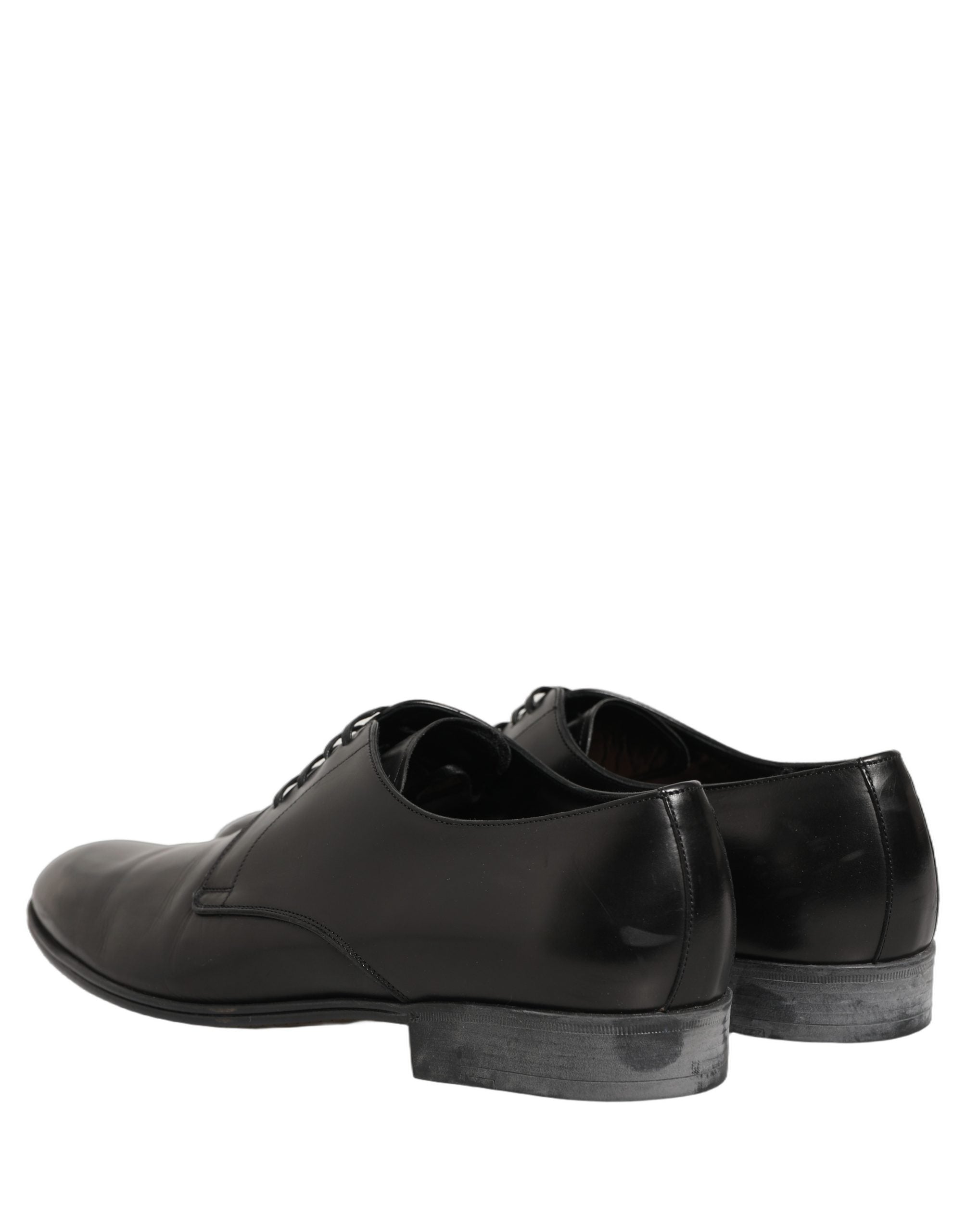 Dolce & Gabbana Schwarze Leder Schnür-Derbys
