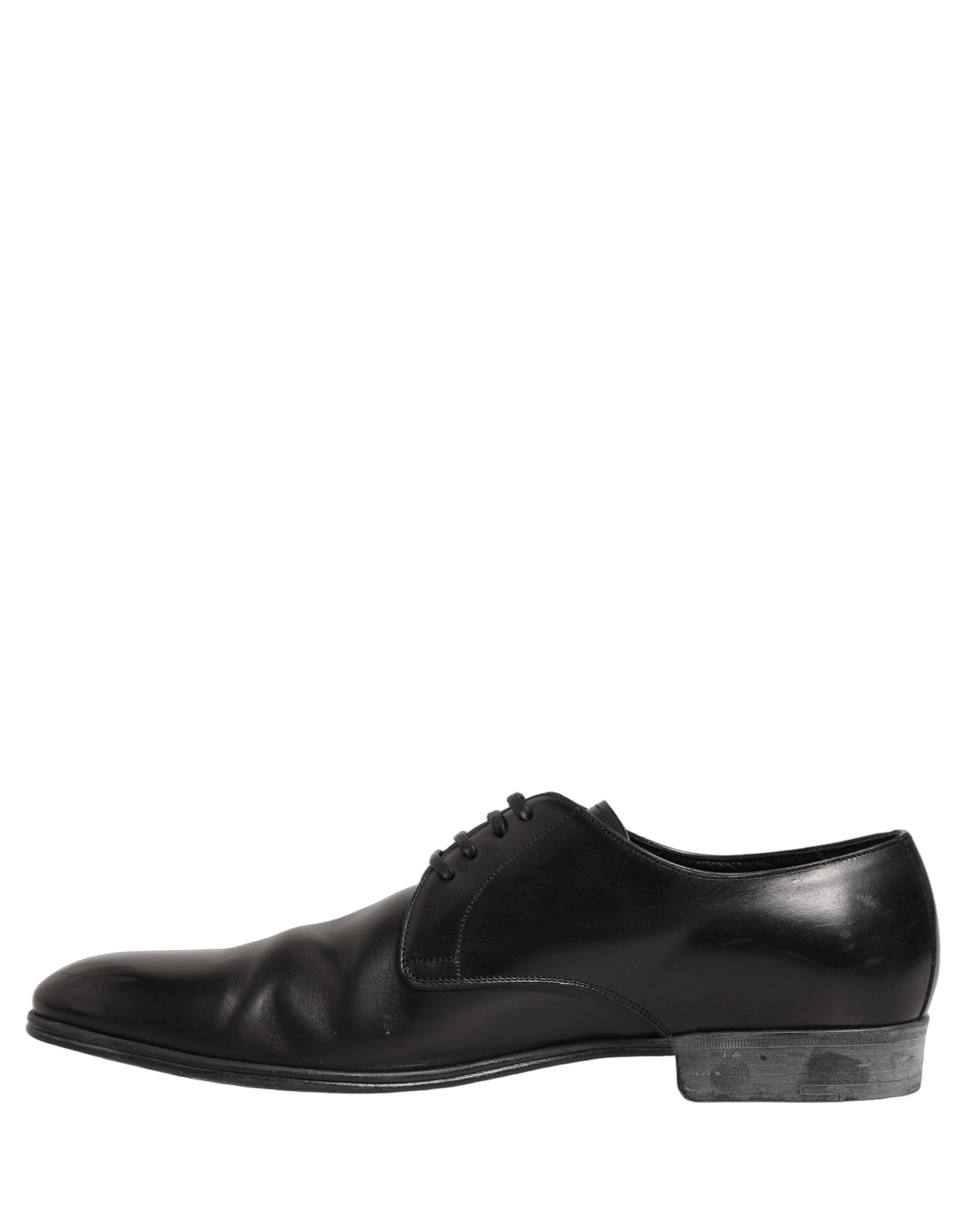 Dolce & Gabbana Schwarze Leder Schnür-Derbys