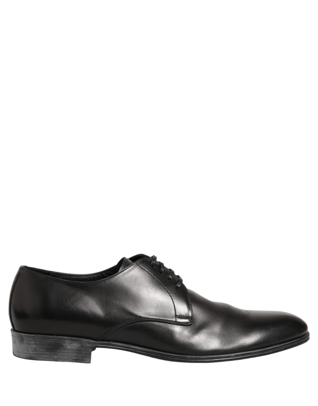 Dolce & Gabbana Schwarze Leder Schnür-Derbys
