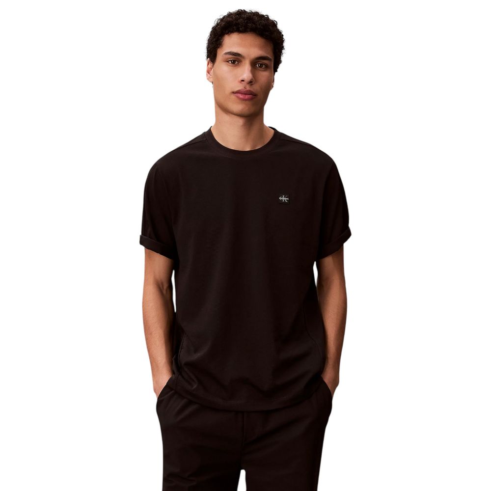 Calvin Klein Sport Schwarzes Baumwoll-T-Shirt