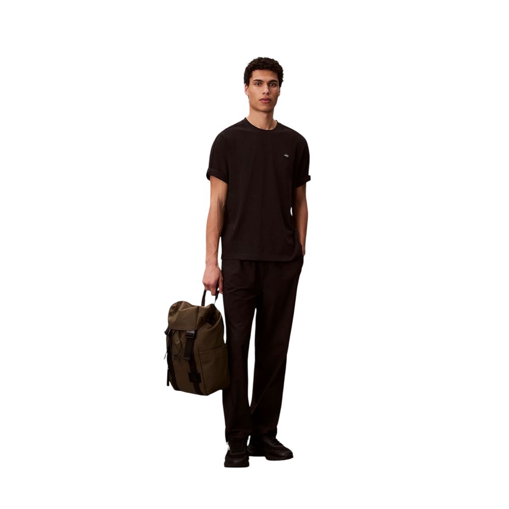 Calvin Klein Sport Schwarzes Baumwoll-T-Shirt