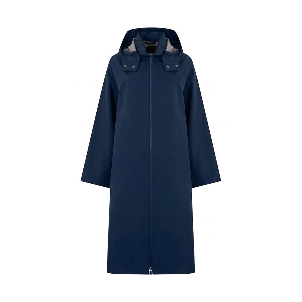 Herno Blauer Polyester-Mantel