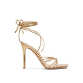 Gianvito Rossi Stiletto-Sandalen aus goldenem Kalbsleder