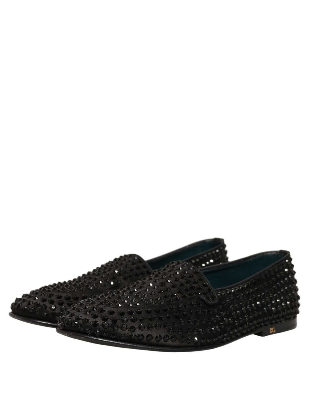 Dolce & Gabbana Schwarze Loafer mit Strassbesatz