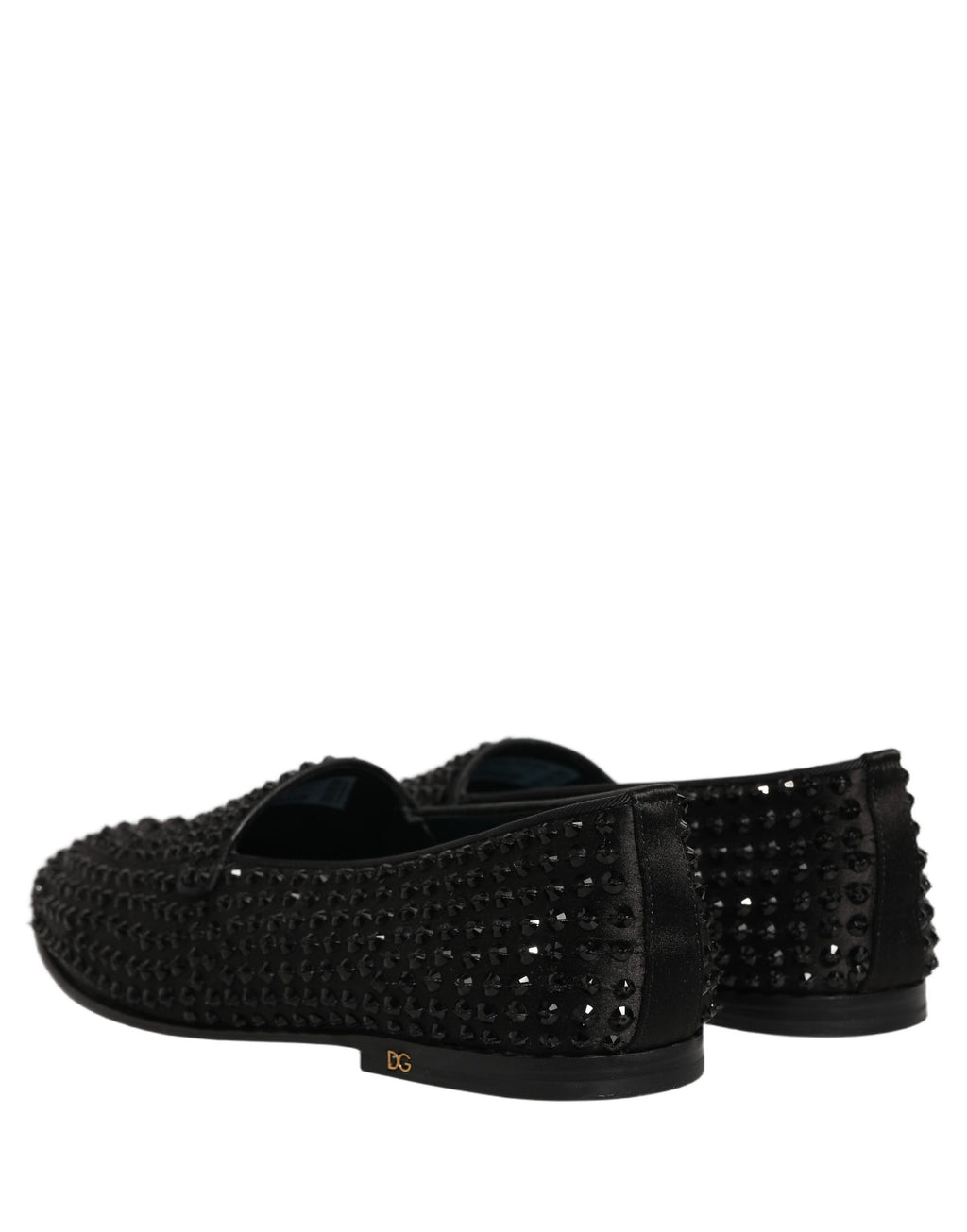 Dolce & Gabbana Schwarze Loafer mit Strassbesatz