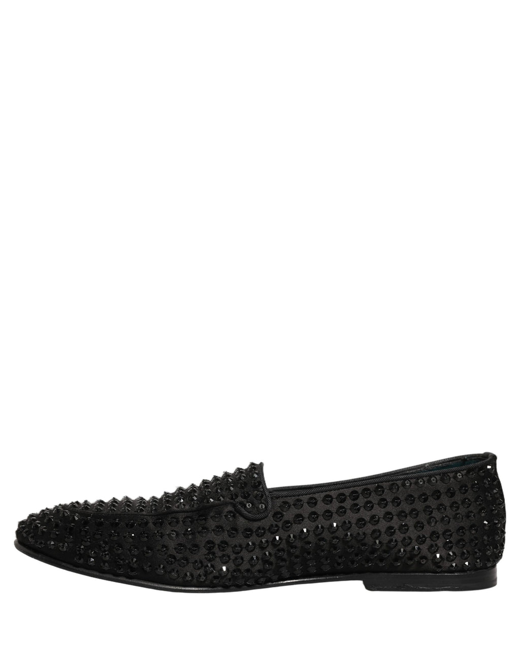Dolce & Gabbana Schwarze Loafer mit Strassbesatz