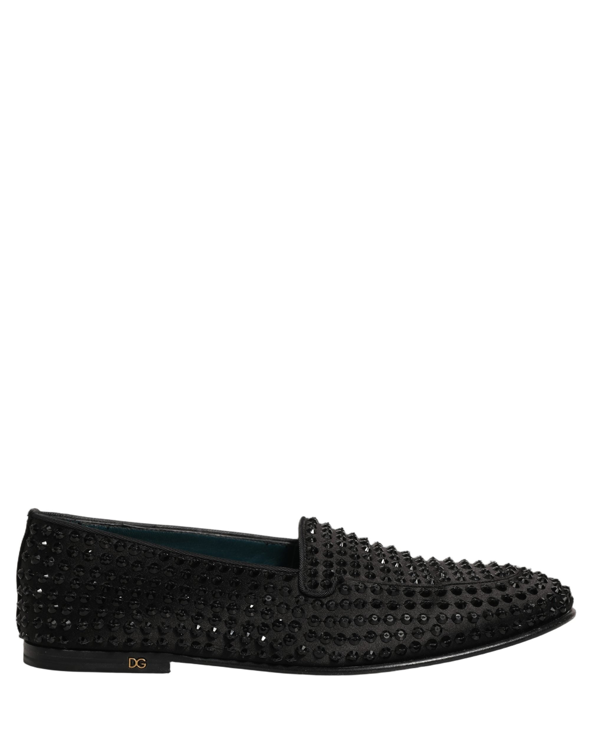 Dolce & Gabbana Schwarze Loafer mit Strassbesatz