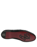 Dolce & Gabbana Schwarze Loafer aus gewebtem Bast zum Hineinschlüpfen