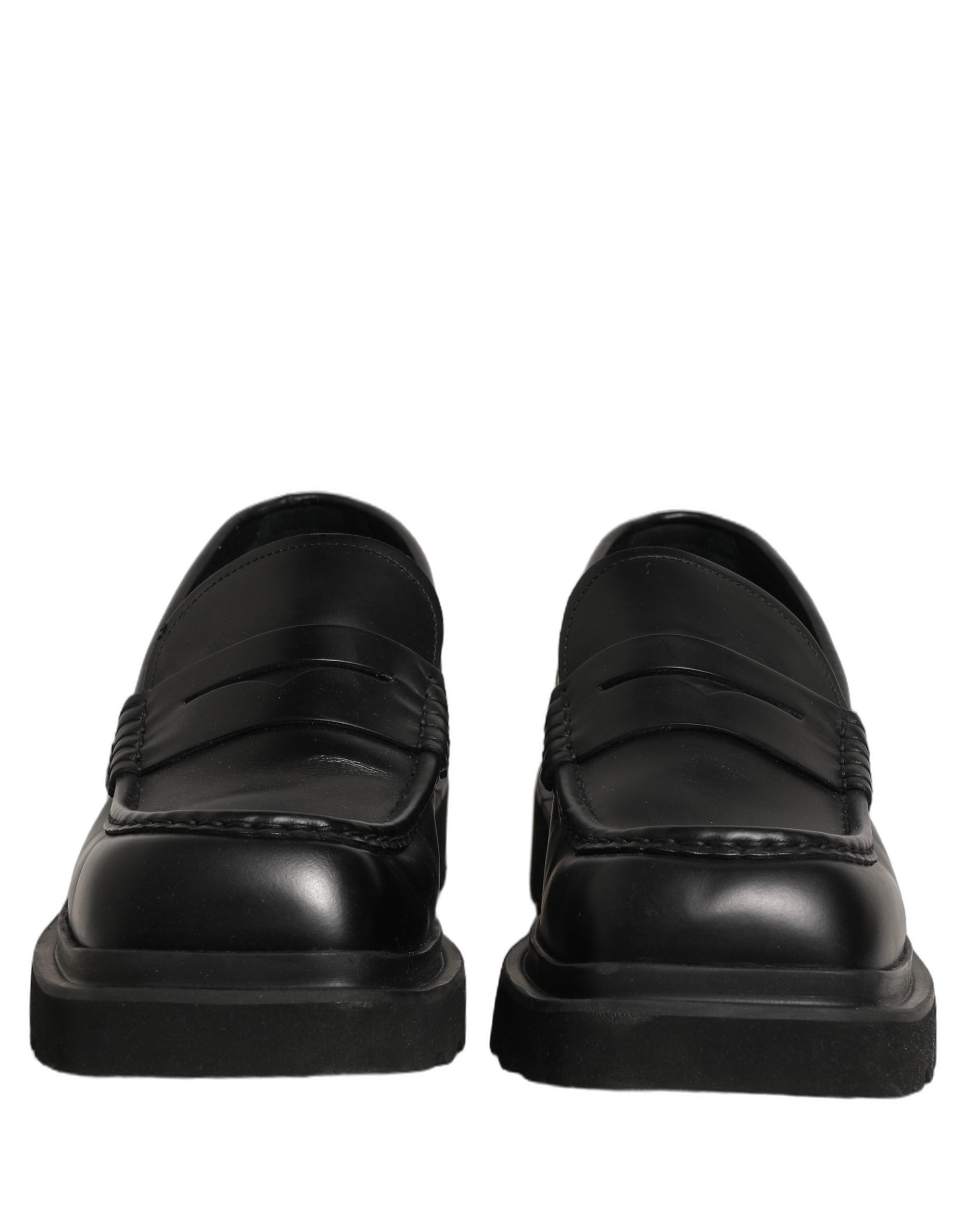 Dolce & Gabbana Schwarze Herren-Loafer aus Kalbsleder
