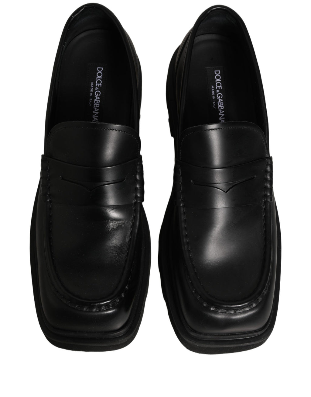 Dolce & Gabbana Schwarze Herren-Loafer aus Kalbsleder