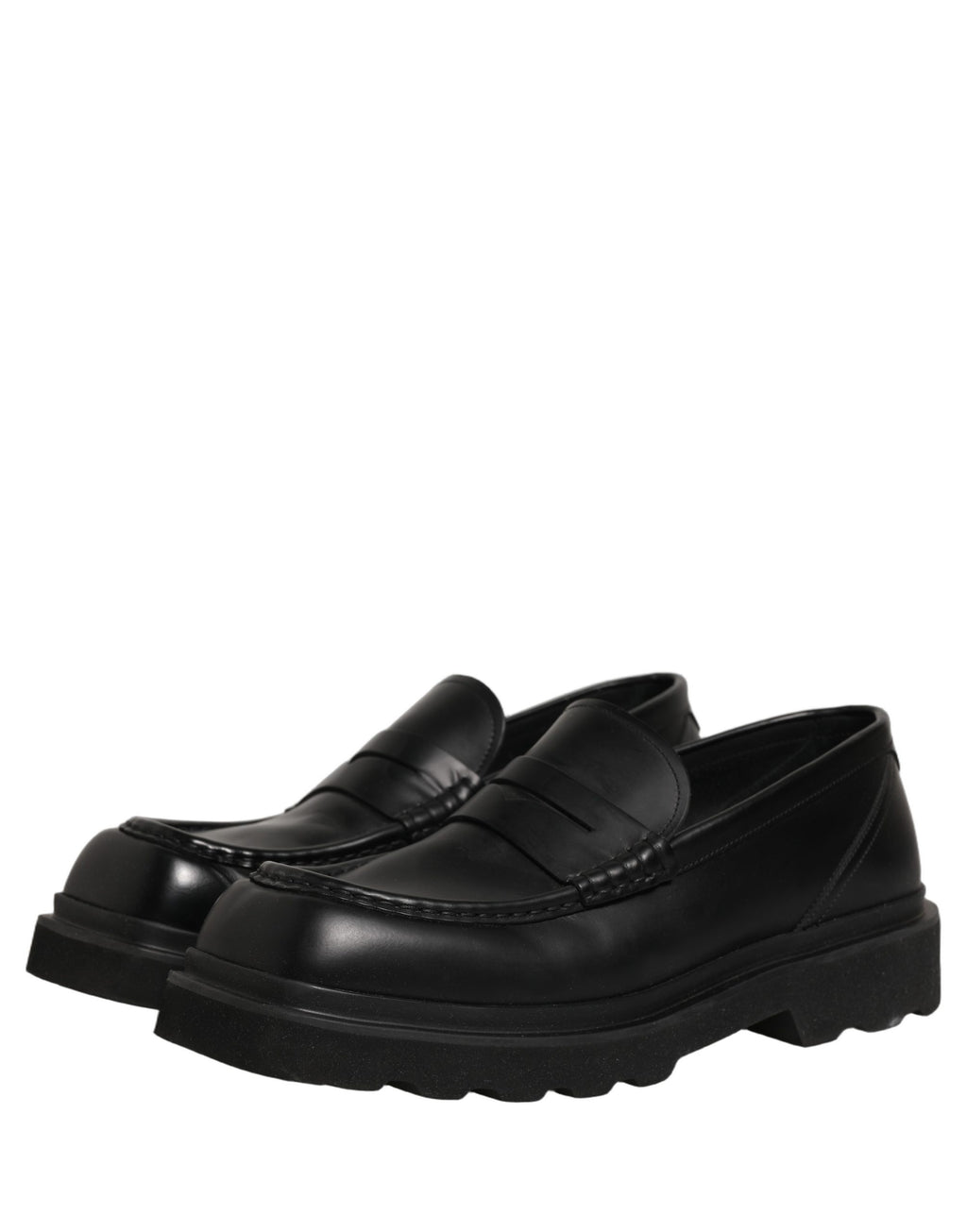 Dolce & Gabbana Schwarze Herren-Loafer aus Kalbsleder