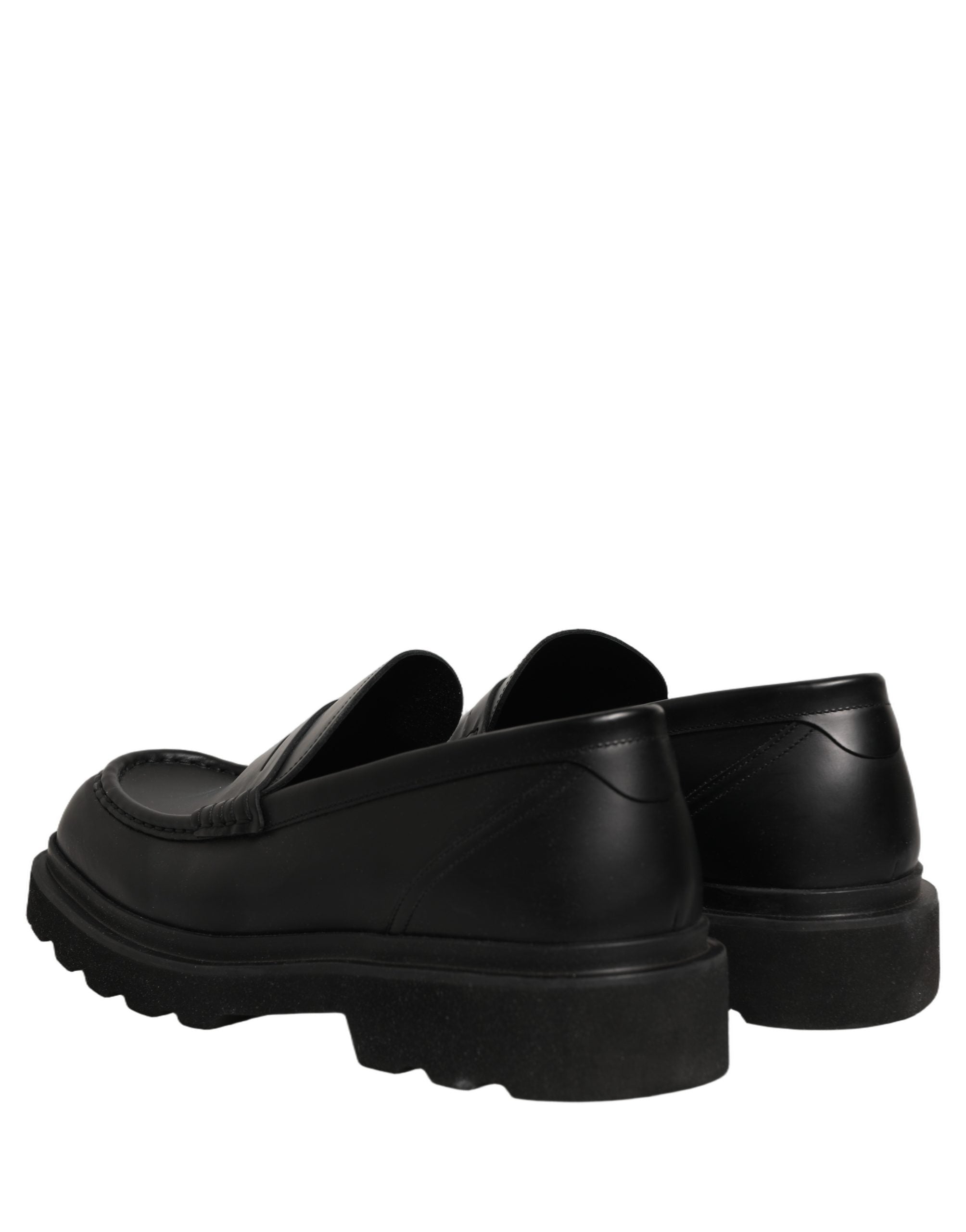 Dolce & Gabbana Schwarze Herren-Loafer aus Kalbsleder
