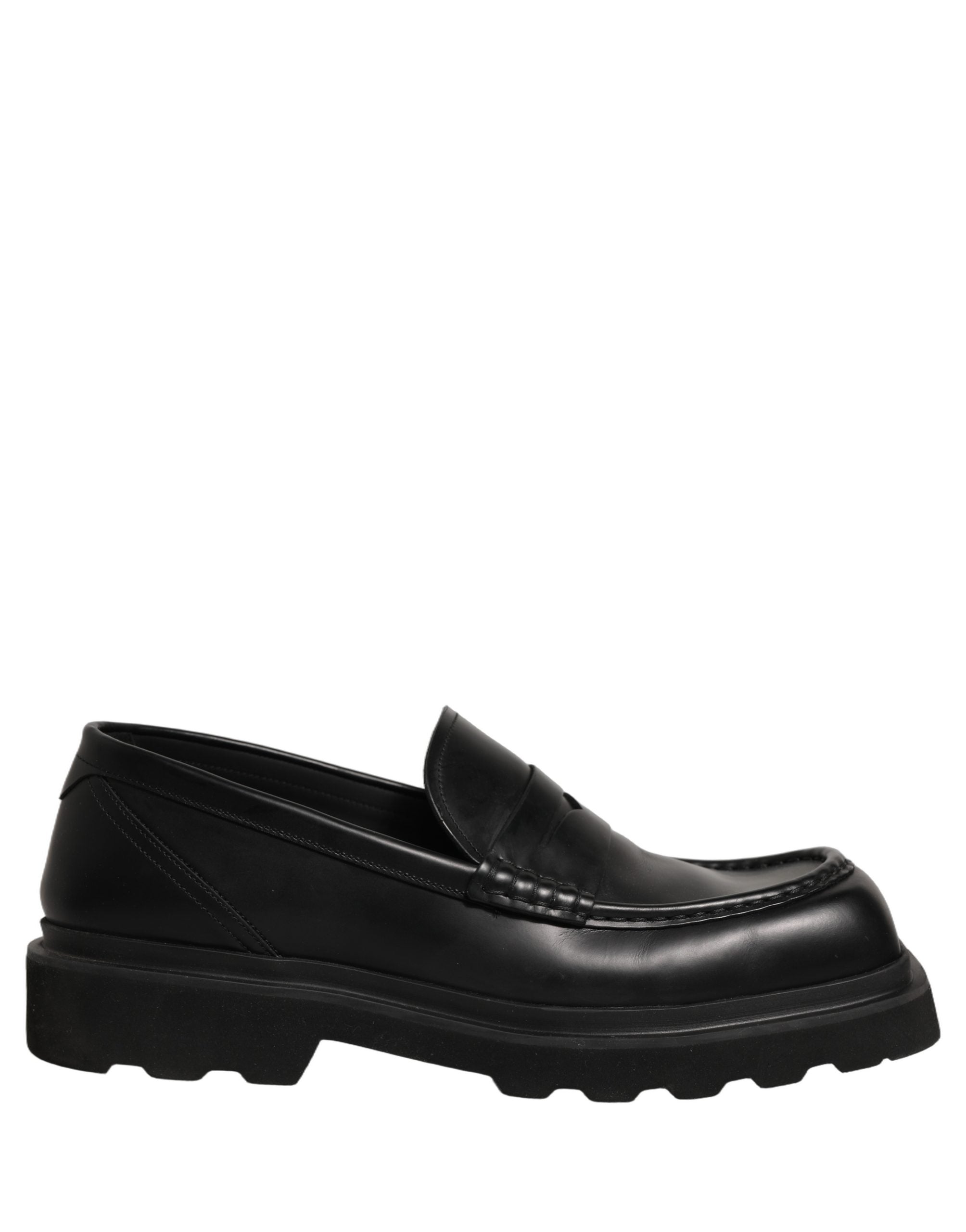 Dolce & Gabbana Schwarze Herren-Loafer aus Kalbsleder
