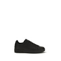 Dolce & Gabbana Schwarze Bos Taurus Kalbsleder Low-Top-Sneaker