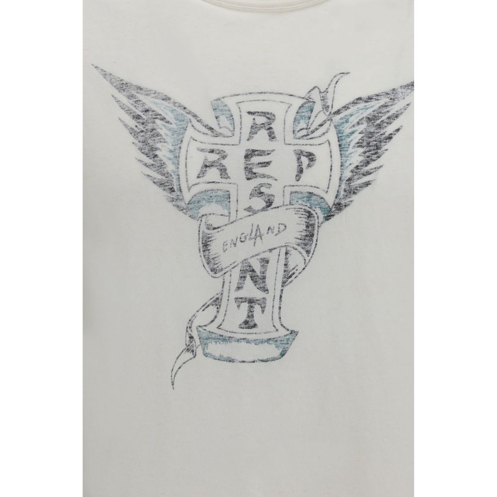 Represent Weißes Baumwoll-T-Shirt