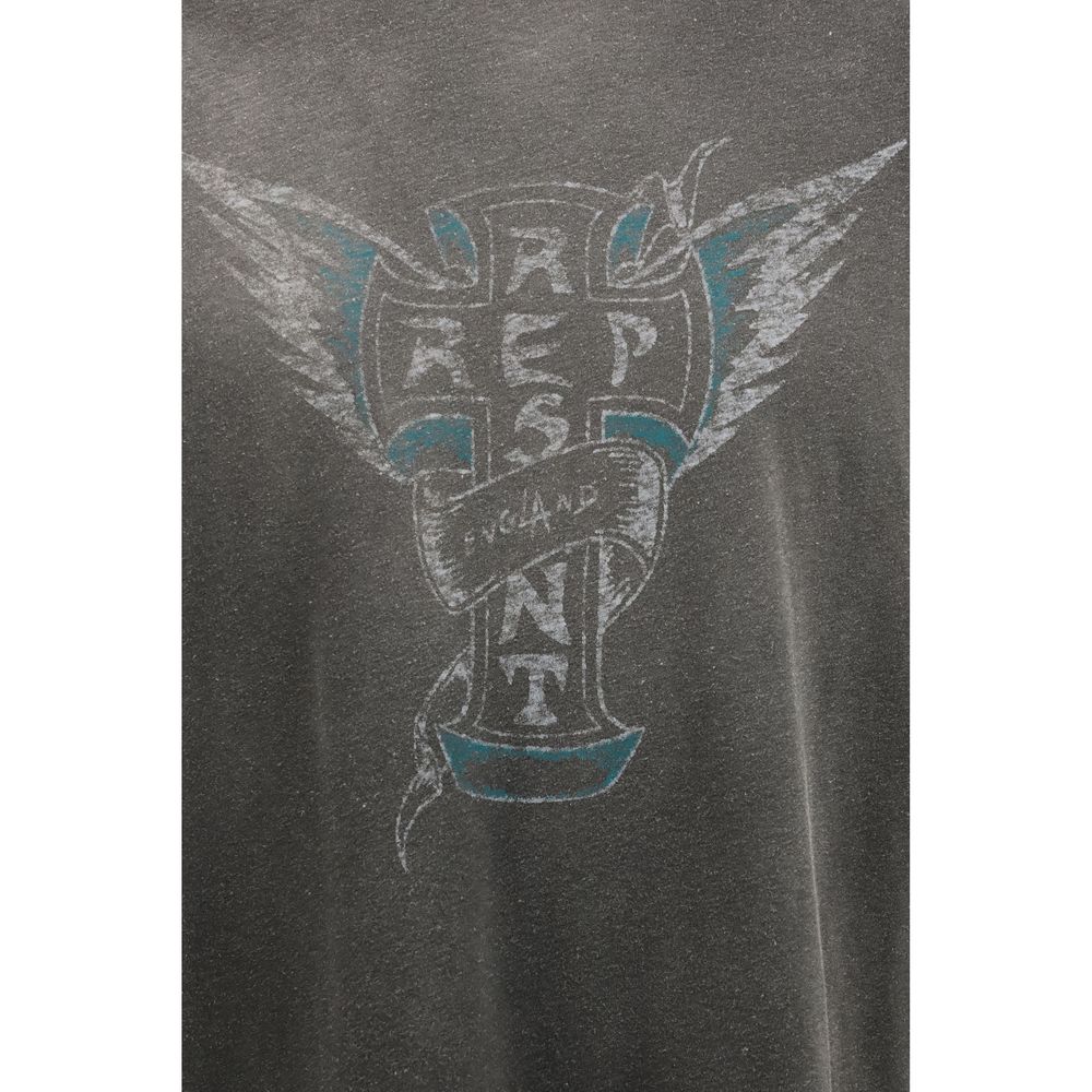 Represent Graues Baumwoll-T-Shirt