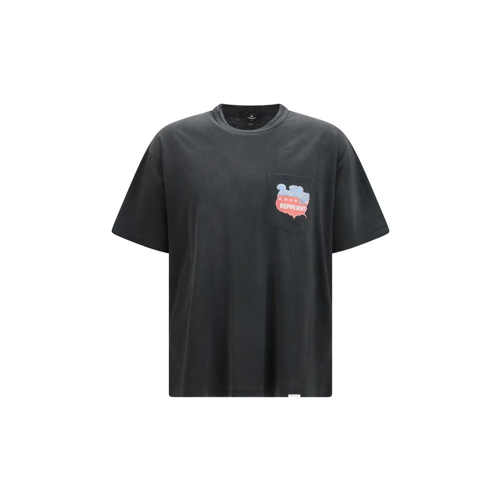 Represent Graues Baumwoll-T-Shirt
