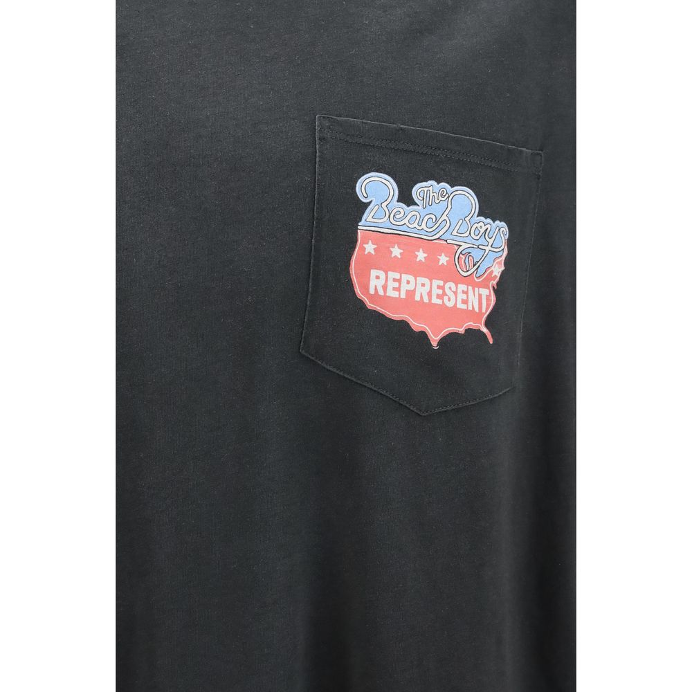 Represent Graues Baumwoll-T-Shirt