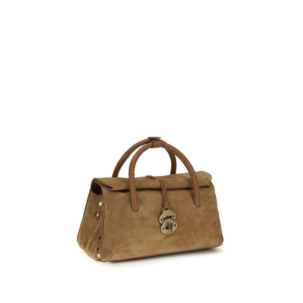 Zanellato Braune Kalbsleder Bos Taurus Schultertasche