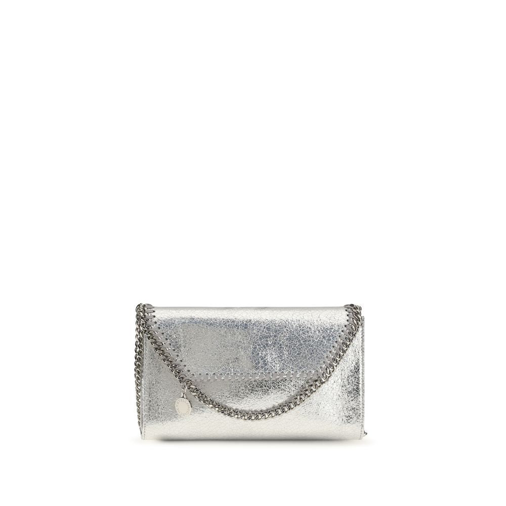 Stella McCartney Schultertasche aus silbernem Polyester