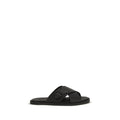 Fendi Schwarze Bos Taurus Kalbsleder-Sandalen