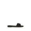 Fendi Schwarze Bos Taurus Kalbsleder-Sandalen