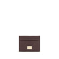 Dolce & Gabbana Schwarzes Kalbsleder Bos Taurus Portemonnaie