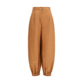 Fendi Braune Leinenhose im Casual-Look