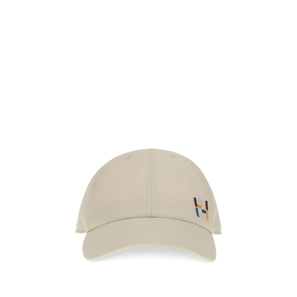 Fendi Weiße Baumwollkappe (Baseball Cap)