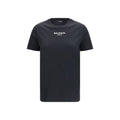 Balmain Schwarzes Baumwoll-T-Shirt