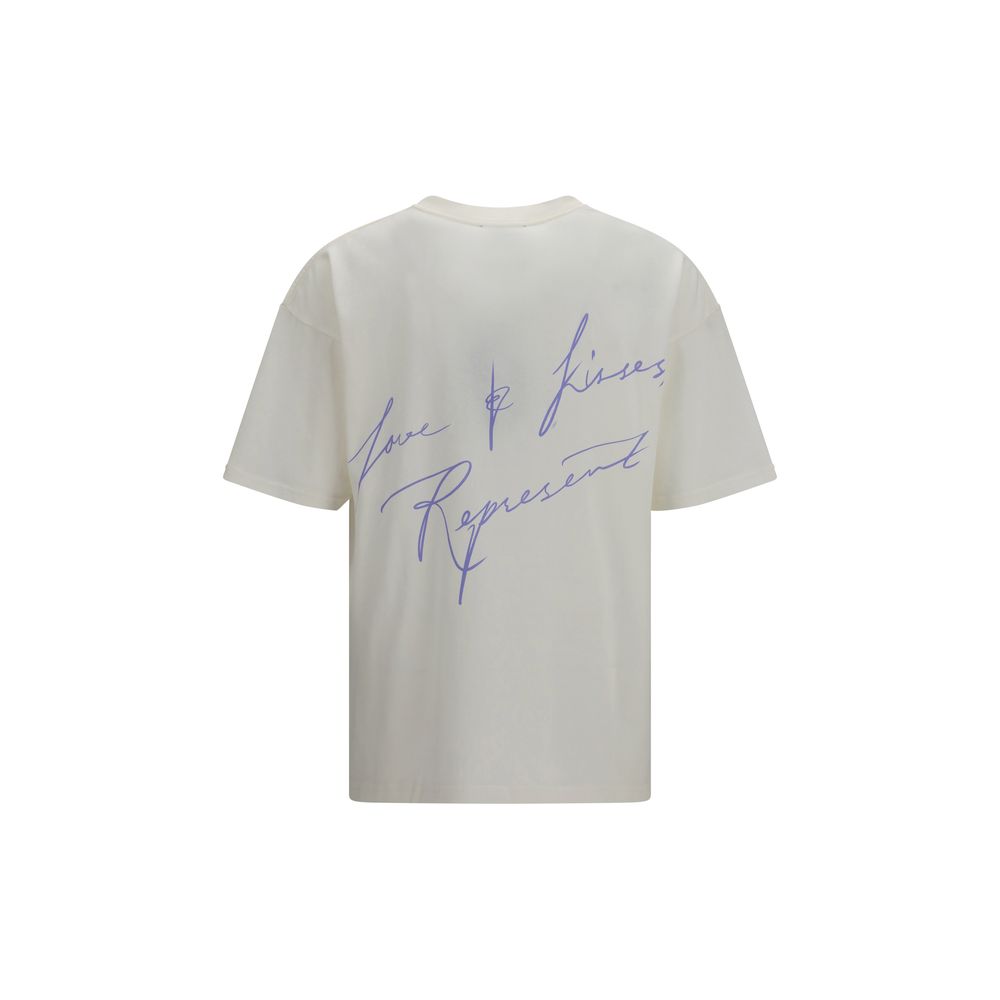 Represent Weißes Baumwoll-T-Shirt