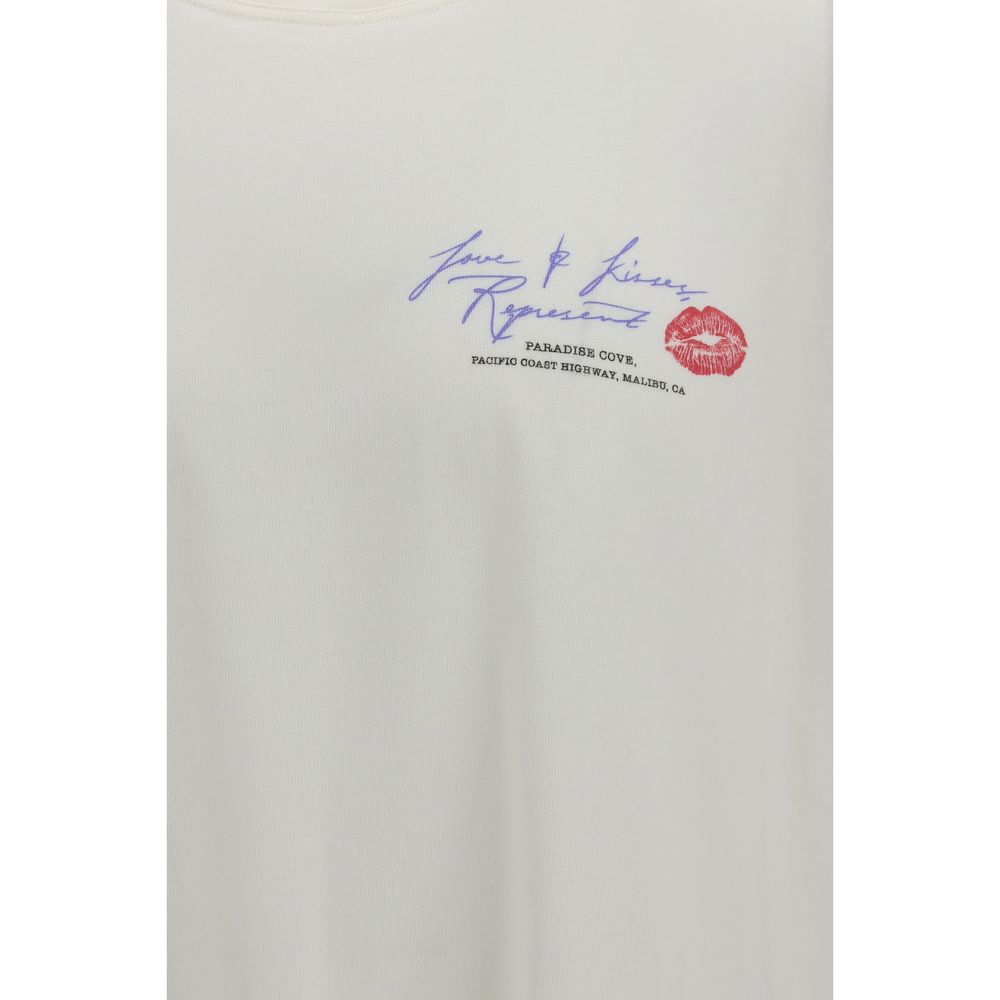 Represent Weißes Baumwoll-T-Shirt