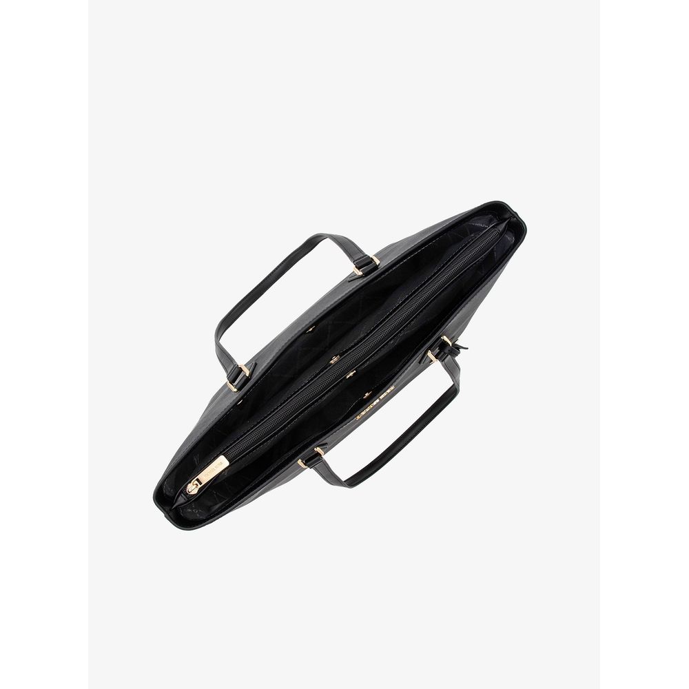 Michael Kors Schwarze Canvas Handtasche