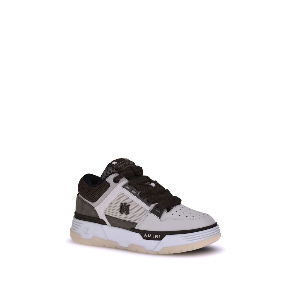 Amiri Braune Kalbsleder Bos Taurus Low Top Sneaker