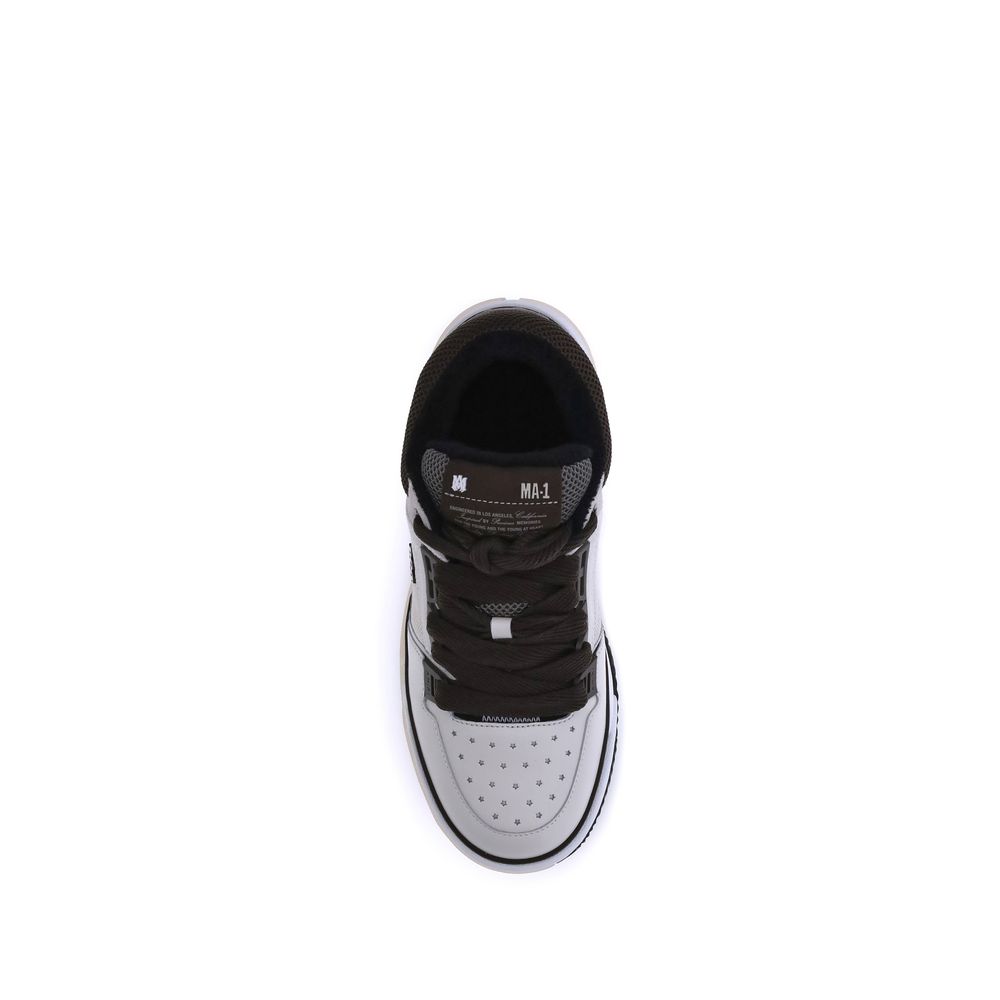 Amiri Braune Kalbsleder Bos Taurus Low Top Sneaker