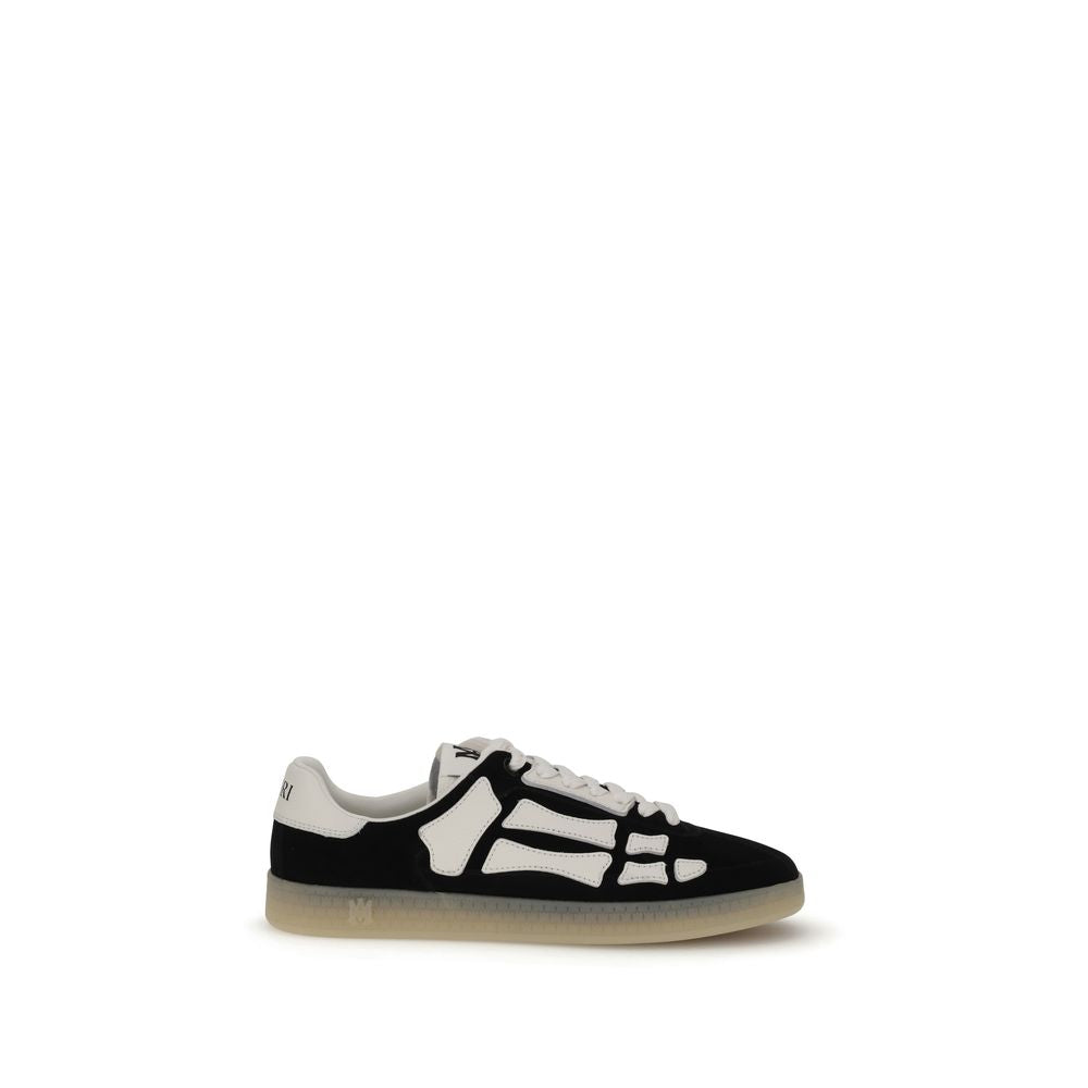 Amiri Schwarze Bos Taurus Kalbsleder Low-Top-Sneaker