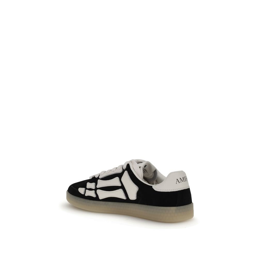 Amiri Schwarze Bos Taurus Kalbsleder Low-Top-Sneaker
