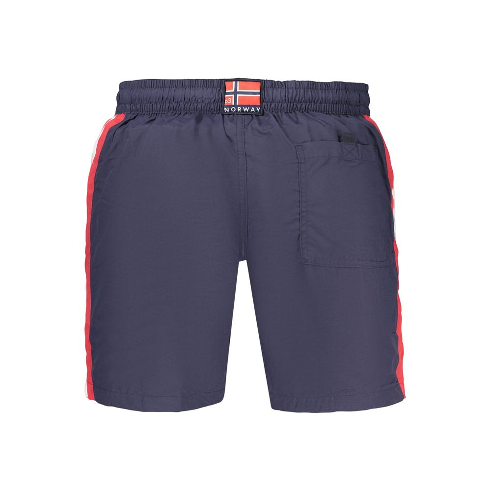 Norway 1963 Blaue Badeshorts aus Polyamid für Herren